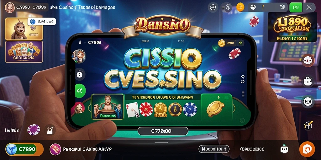 Tampilan utama gameplay Live Casino dalam C7890 yang interaktif dan mendebarkan.