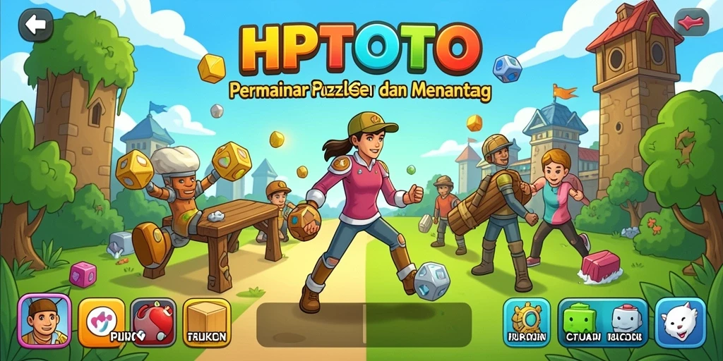 Screenshot utama HPTOTO menunjukkan gameplay seru dan menantang.