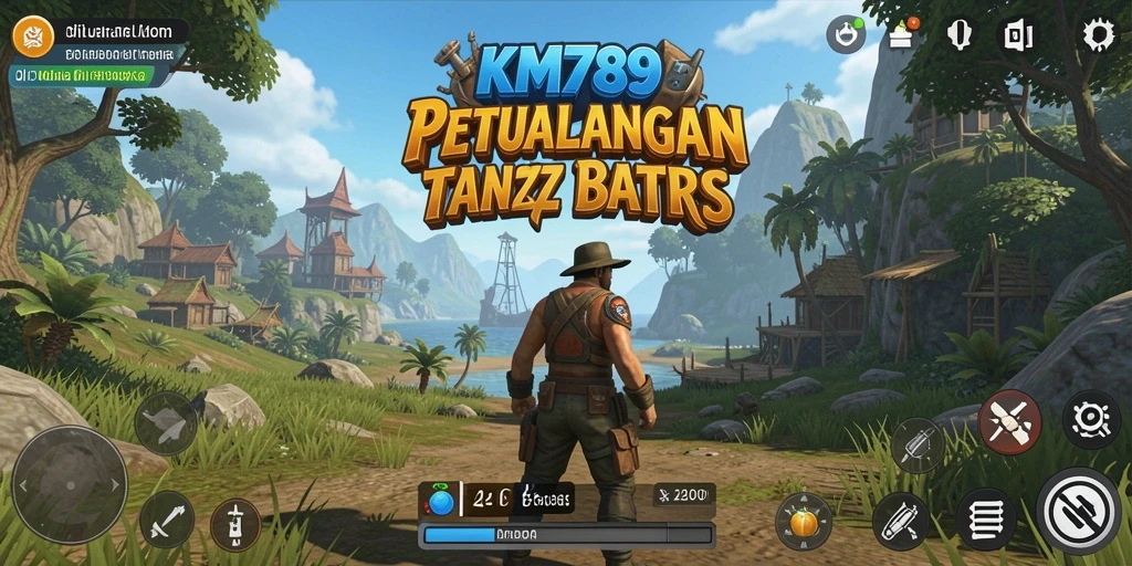 Gameplay KM789 yang menampilkan dunia terbuka yang kaya dan imersif.