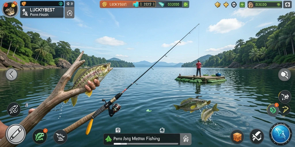 Tangkapan ikan besar di gameplay LUCKYBEST yang penuh warna.