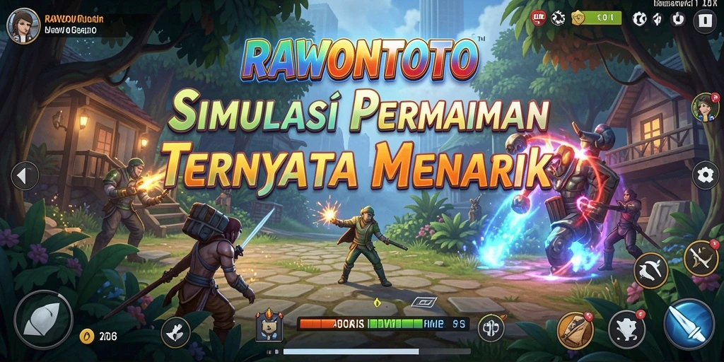 Screenshot utama menunjukkan gameplay mendalam di RAWONTOTO.