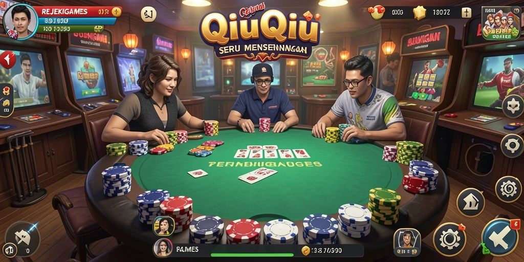 Tampilan gameplay QiuQiu yang menarik dan mengasyikkan.