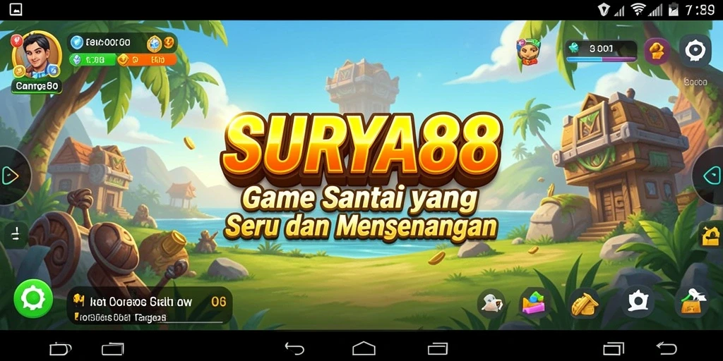 Tangkapan layar dari gameplay <strong>SURYA88</strong> menampilkan keseruan mini-game yang berwarna-warni.